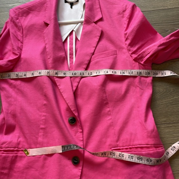 Rag & Bone Pink Charles Linen Blend Blazer - Picture 14 of 15